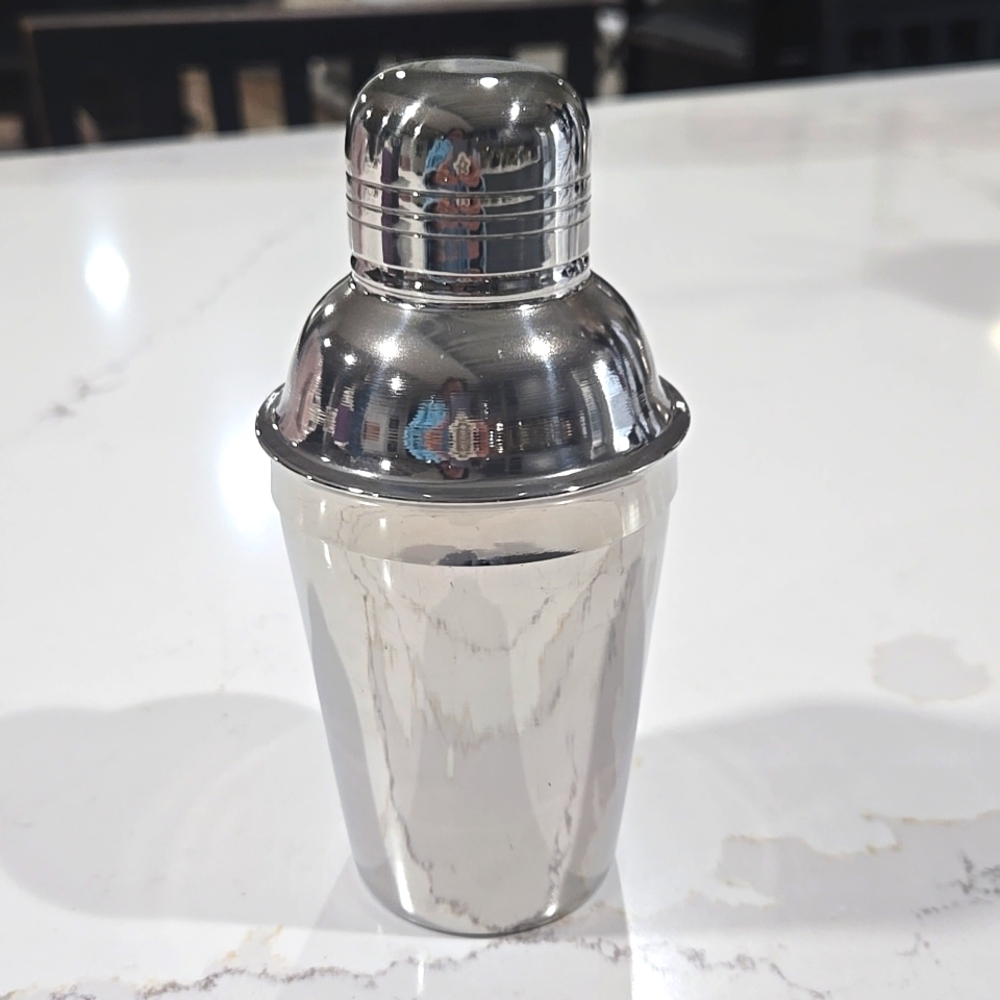 Delidge stainless steel mini cocktail martini shaker 8 oz silver NEW with box
